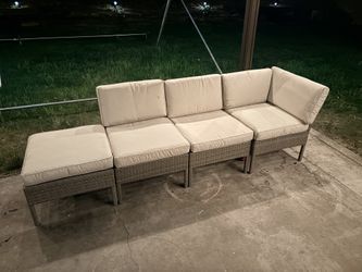 Patio Set for Individual Seats New Cushion Covers Just Need To Be Washed