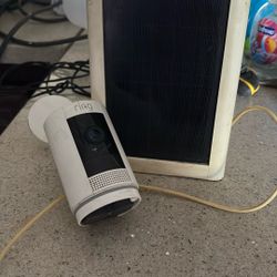 Outdoor Ring Camera With Battery And Solar Charger 