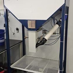 Myers Mushrooms FCS Silo Bulk Dispenser with Pneumatic Controls, Foot Pedal