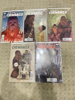 Star Wars Comics Lot Chewbacca (1-5)