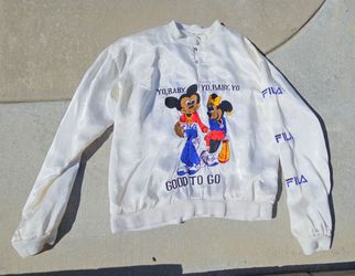 Rare Fila 1980s Mickey And Minnie Mouse Jacket