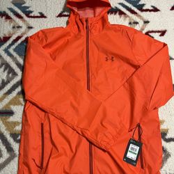Rain Jacket Men's Under Armour Storm Forefront  Large 