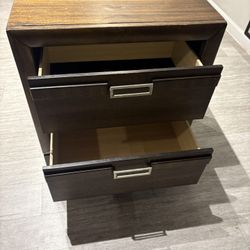 Brown Wooden Nightstand - $$ Negotiable
