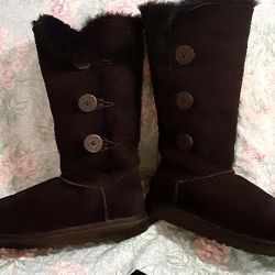 UGG**WOMEN'S BOOTS **Sz 10**LEATHER 
