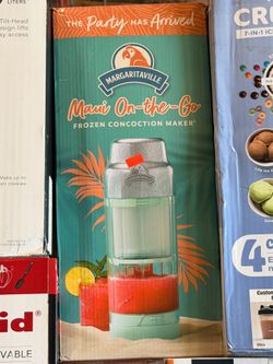 Margaritaville Maui On-the-Go Frozen Drink Machine and Portable Blender Brand New In Box