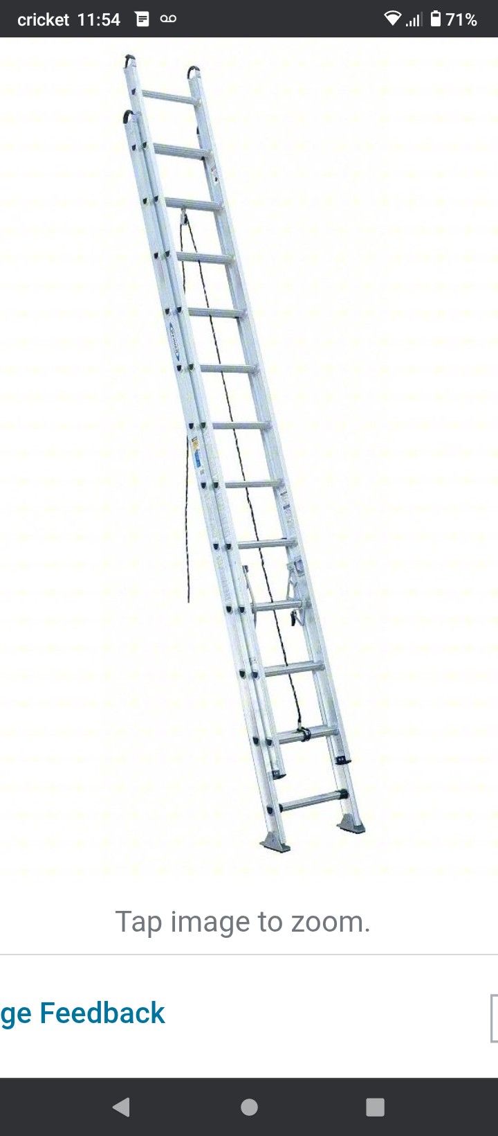 24 FT WERNER Extendable LADDER GREAT CONDITION!!!