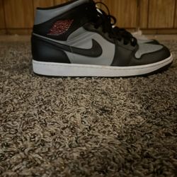 Air Jordan Mid Shadow Grey Men Size 10