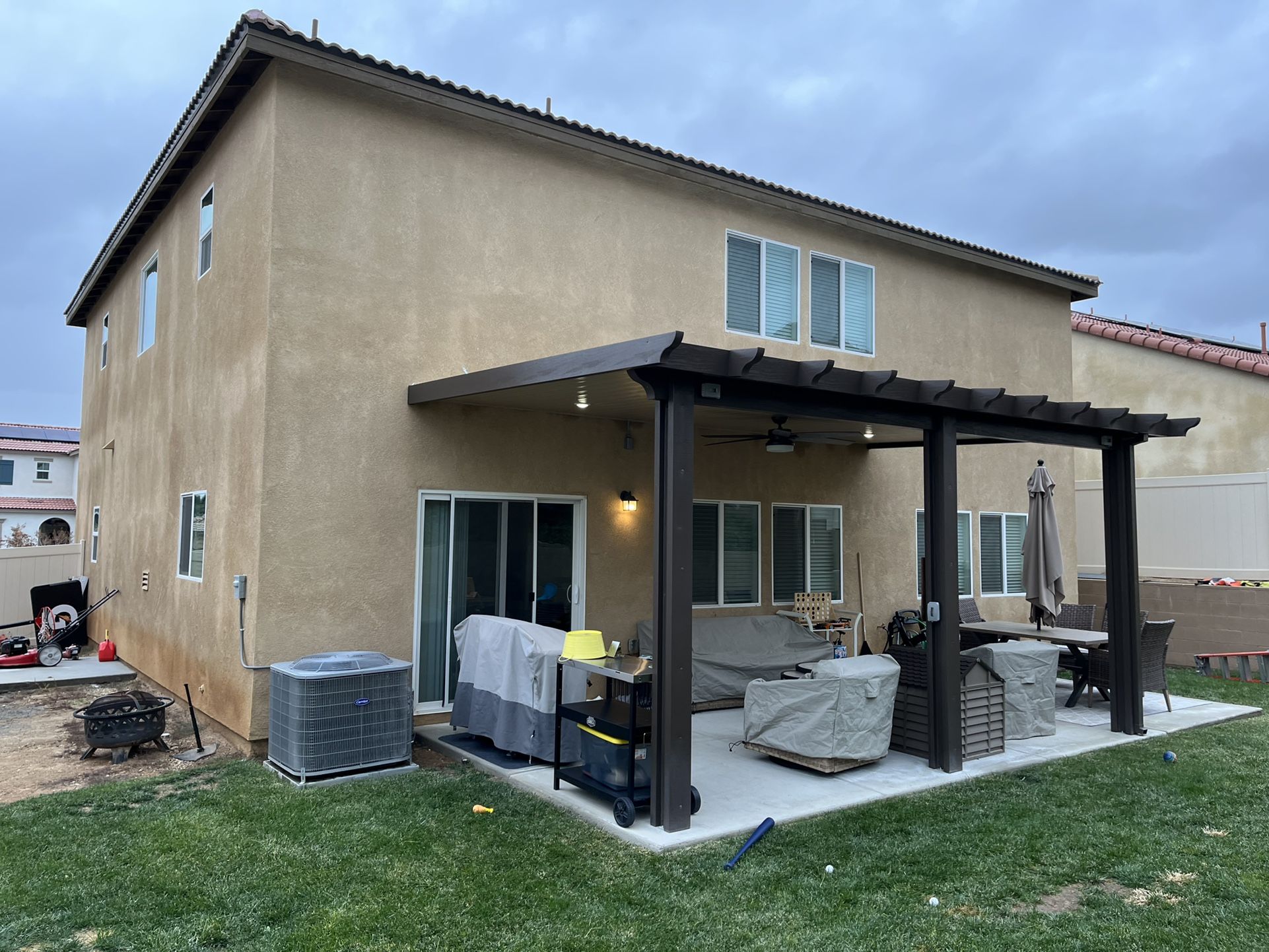 12x20 Solid Aluminum Patio Cover