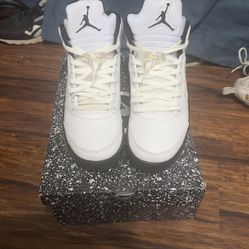 jordan 5 black n whites