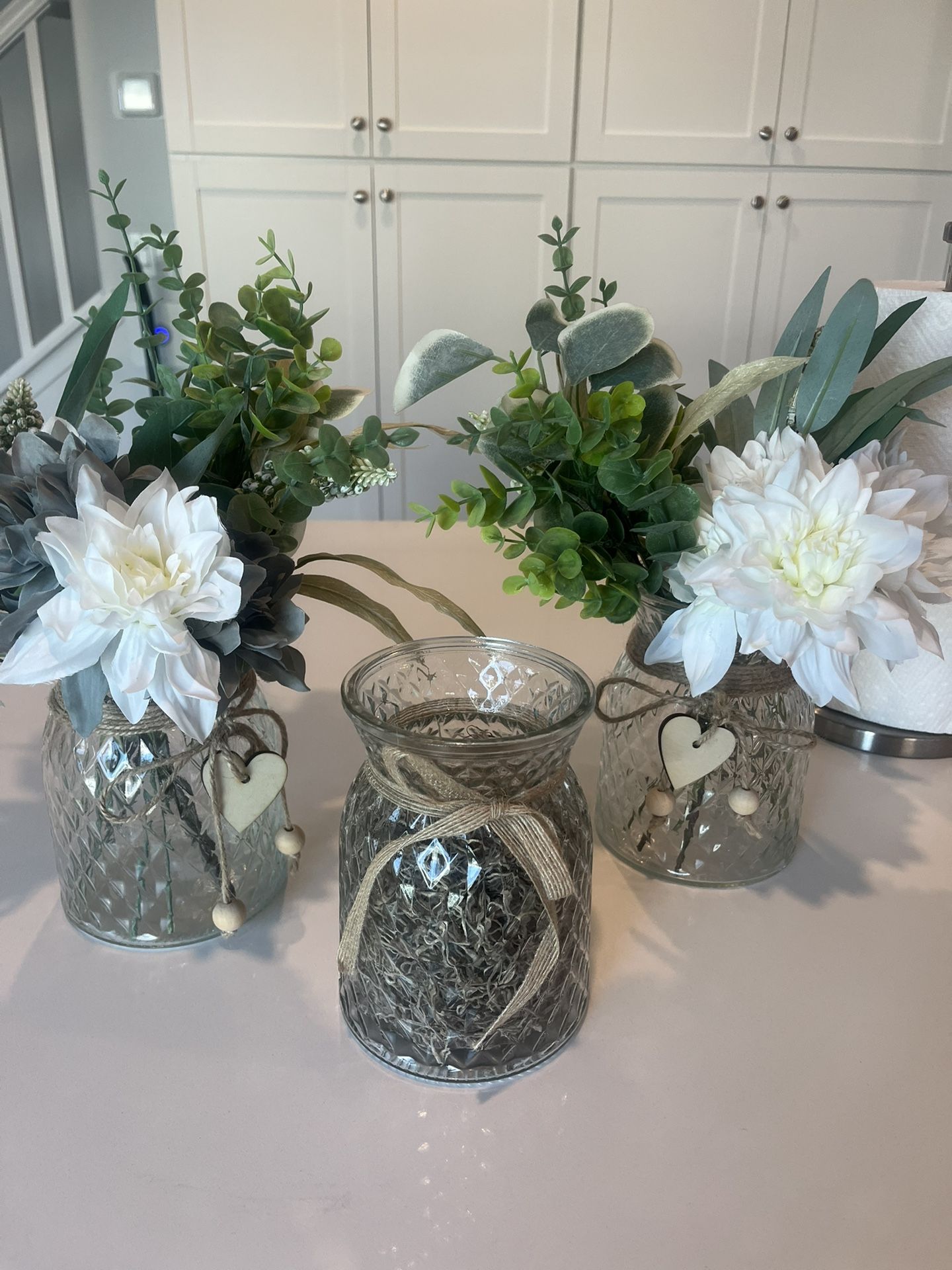 3 Mason Jar Floral Arrangements