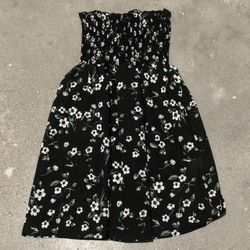  floral tube top dress