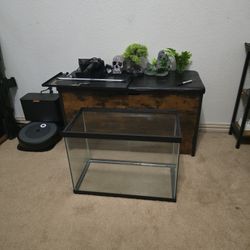 20 Gallon Aquarium With Accessories 