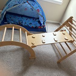 Wooden Gym Climbing Set
