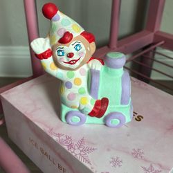 Hand Painted Clown And Train