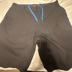 Mens Hangten Gray Short With Draw Strings Size 34