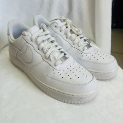 White Nike Air Force 1  Sz. 10.5