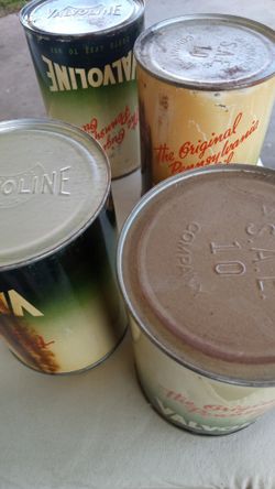 Vintage Valvoline Cans