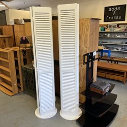 Tall White Jewelry Display Towers (in Store)