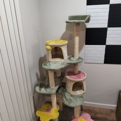 Flower Cat Tree Tower