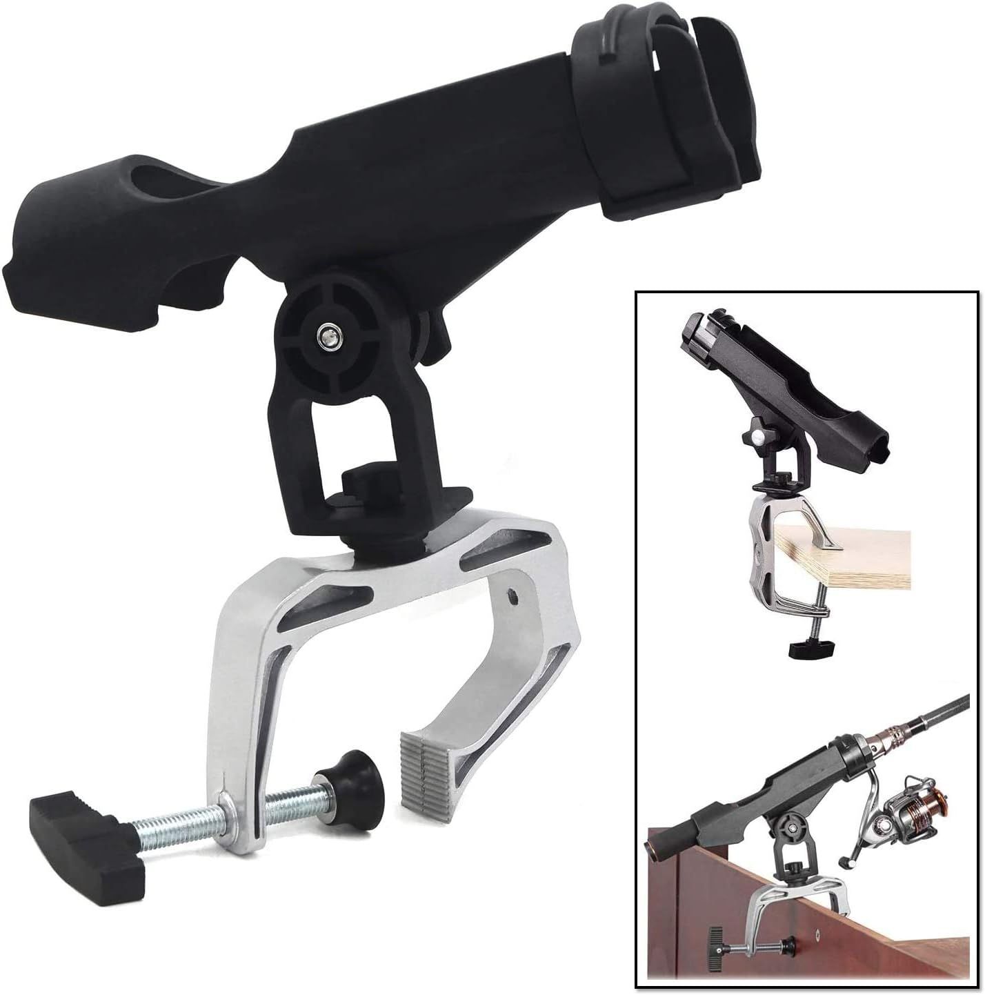 360 Adjustable Angle Heavy Duty Fishing Pole Rod Holder FISHING-RH20