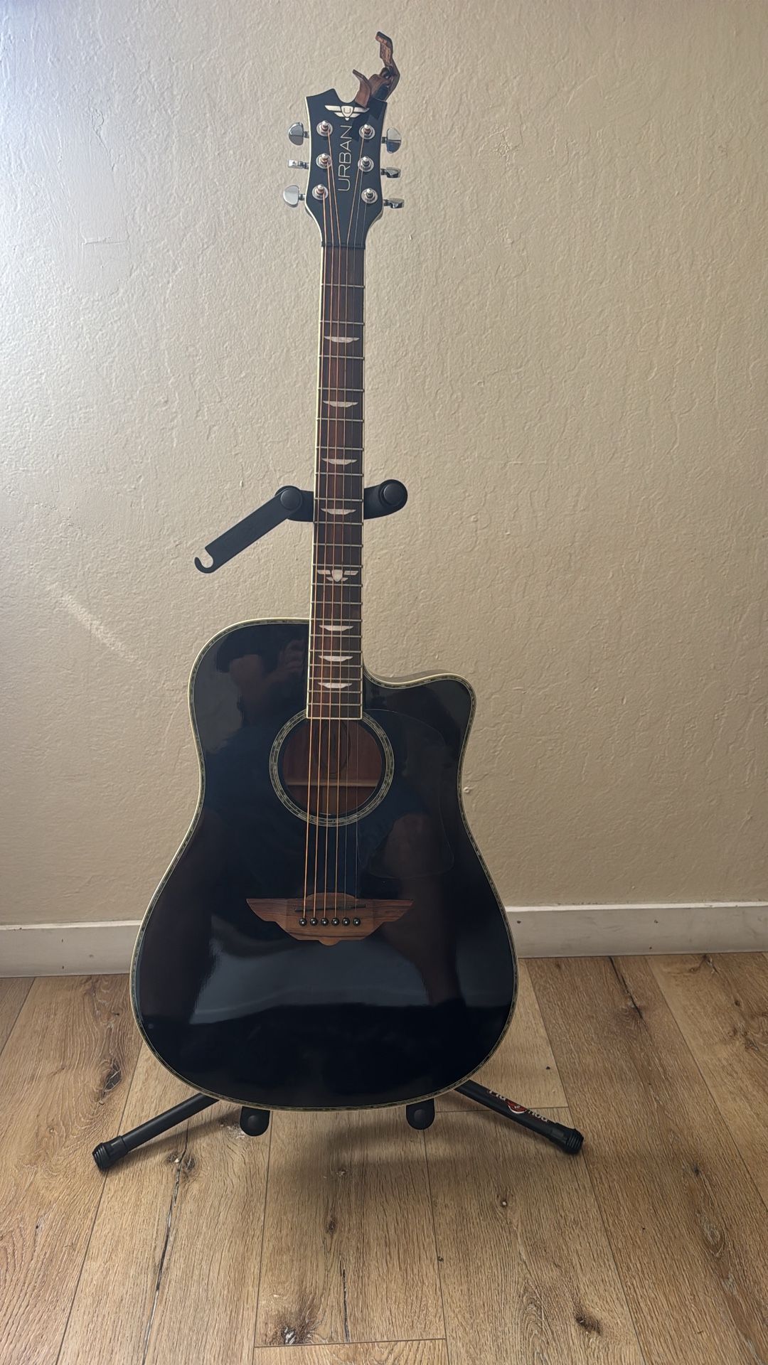Black Urban acoustic guitar