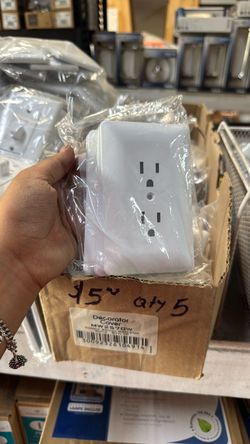 Outlet Cover Wall White – Qty 5