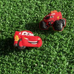 Disney Cars Cartoon Crocs charm shoe jibbitz 2 new pins Pixar red