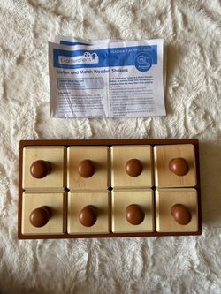 Wooden Learning Toys, Montessori Style, 2 years plus