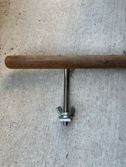 Wood Ballet Bar w/ Wall Mounting Brackets - Pure Barre