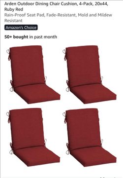 New set of 5 patio chairs cushions
