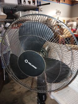 16" Fully Adjustable, 3 Speed, 7 Hour Timer Heavy Steel Fan.