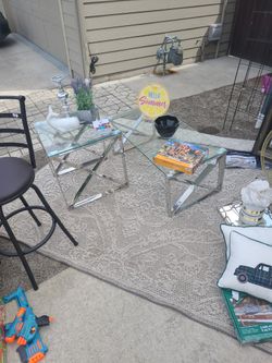 Glass Tables With Chrome