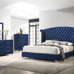 4 Pc Queen Bedroom Set 100 Day Payment Option