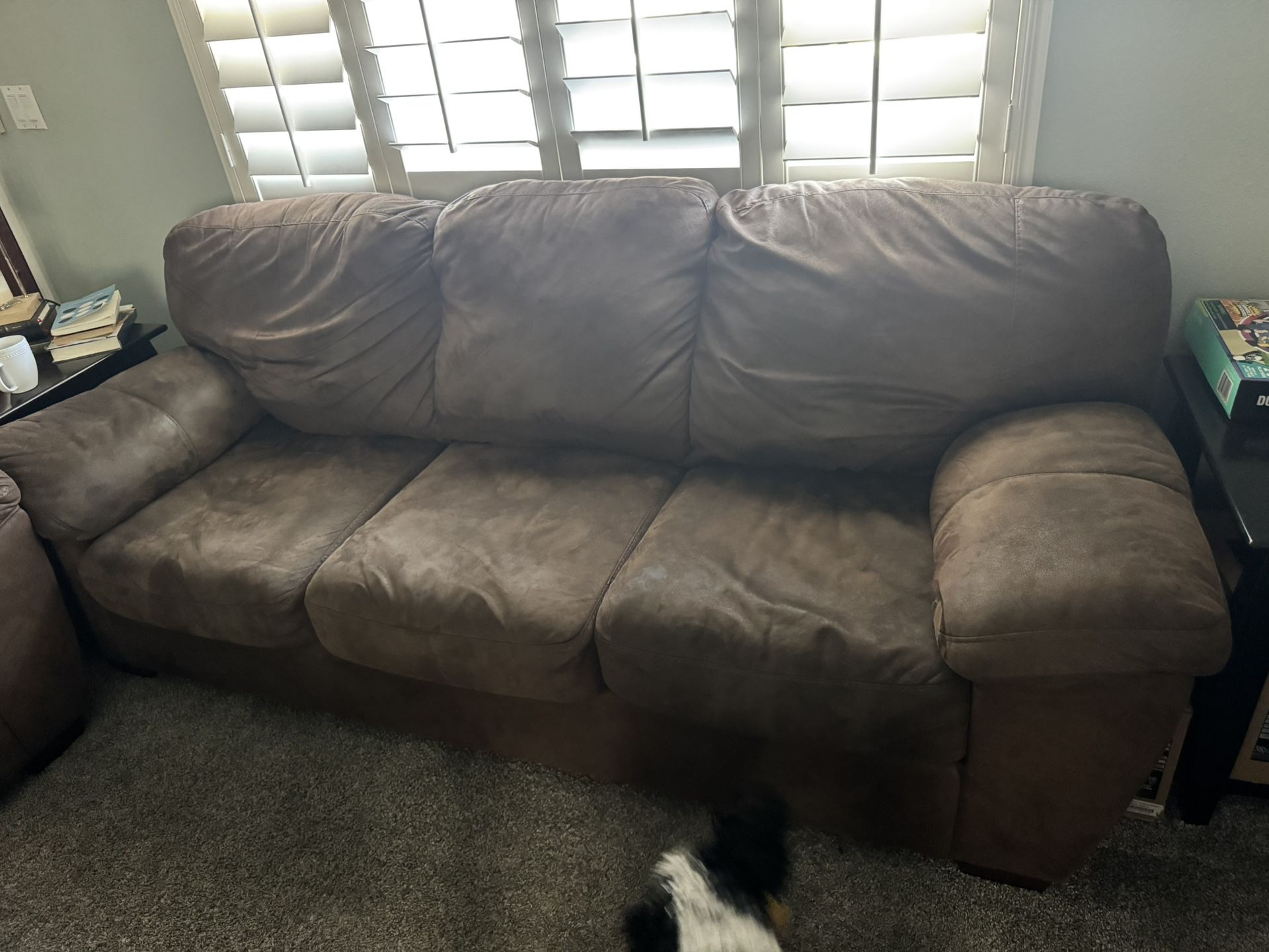 2 Large Sofas 