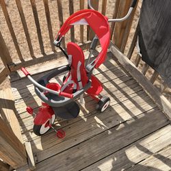 RADIO FLYER 4-IN-1 STROLL ‘N TRIKE—-RED (ONLY USED ONCE!)—-OBO