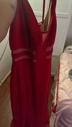Red formal dress