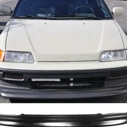88-91 Honda CRX CS Style Front Bumper Lip Spoiler Bodykit Unpainted PU