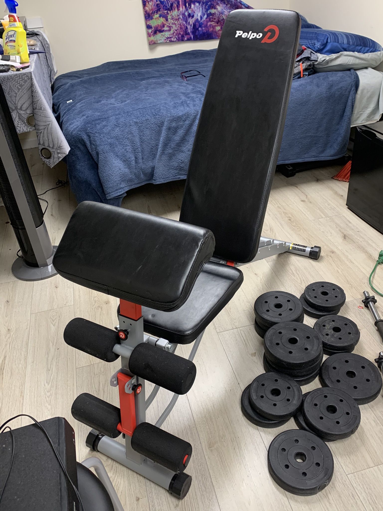 Weight Bench With Some Weights