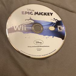Nintendo Wii Disney Epic Mickey Video Game Single Disc Only