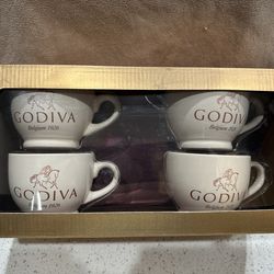 Godiva Belgium 1926 Coffee Mugs Cups Chocolate