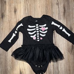 Toddler Skeleton Halloween Costume (size 18mon)