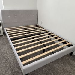 Bed Full/matrimonial Size (2 Years Used) NO MATTRESS 