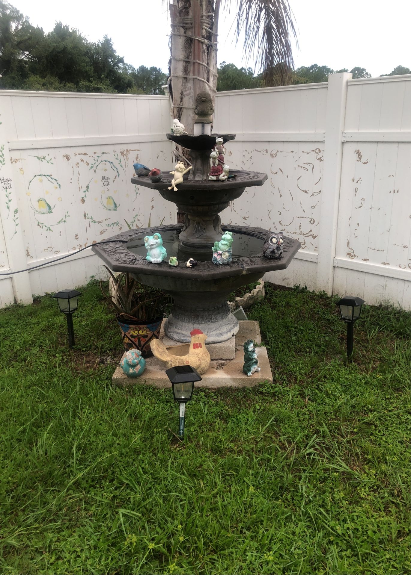 3 Tier Water Fountain With Two  Pumps