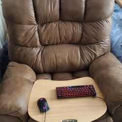 BIG Leather Recliner - Perfect for Entertainment / Lounge Seat