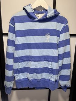 Billionaire Boys Club Men’s Size Medium Striped Blue Icon Logo Hoodie Sweater