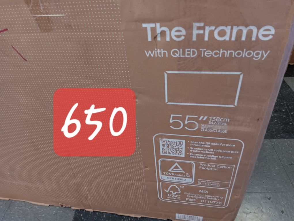 SAMSUNG 55"INCH QLED 4K THE FRAME TV LS03F