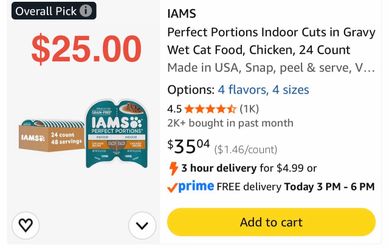 IAMS Perfect Portions Wet Cat Food 24 Count