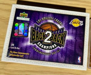 Upper Deck LA Lakers Back 2 Back Champions Box Set