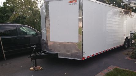 VNOSE ENCLOSED TRAILERS NEW 20FT 24FT 28FT 32FT RACE CAR TRUCK SLED BIKE ATV UTV MOTORCYCLE HAULER MOVING STORAGE