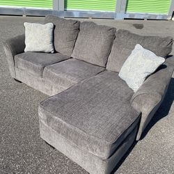 FREE DELIVERY - Ashely Gray Color Sectional Reversible chaise (Look my profile for more options)